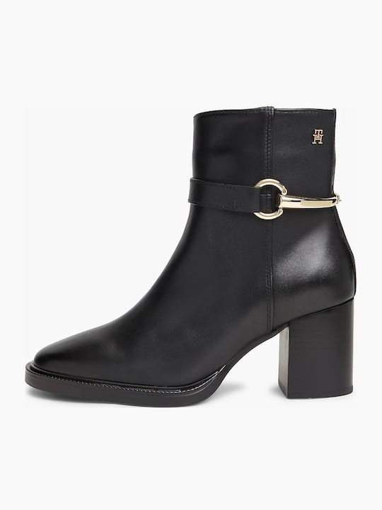 Leather Women's Ankle Boots Black