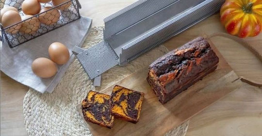 De Buyer Bakeware Tin for Bread Made of Stainless Steel 24x5x6cm