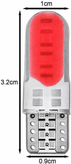 Autolampen & Motorrads T10 LED Rote 12V 1.5W Menge 2