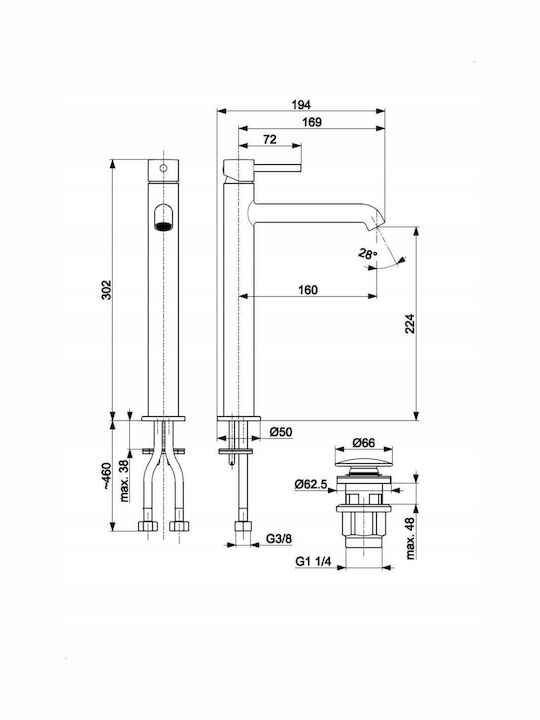 KFA Mixing Sink Faucet Gold KFA Mixing Sink Faucet Gold