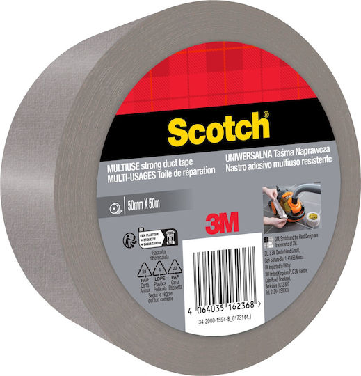 Scotch Самозалепваща Лента за Ремонт Сребриста 50m x 50mm