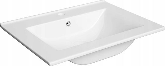 Aquaform Unitate De Mobilier Pentru Baie Cu Chiuvetă M60xA60xÎ45cm Albă Strălucitoare