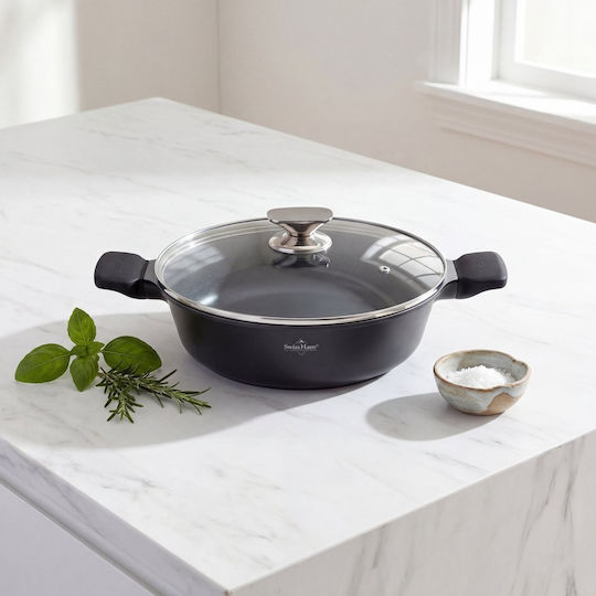 Swiss Haus Aluminum Pan with Lid with Non-Stick Coating 36cm