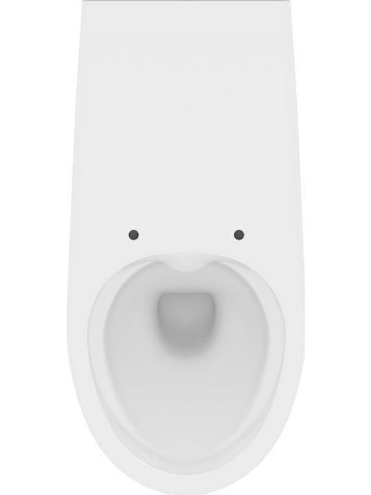Cersanit Wall-Mounted Toilet Rimless White 5902115729423