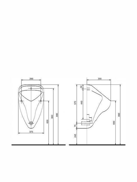 Keramag Urinal White 4025410066763