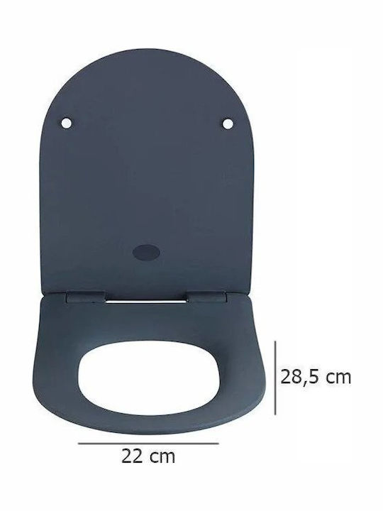 Wenko Wenko Toilettensitz Sanftes Schließen mit Bidet Kunststoff Grau