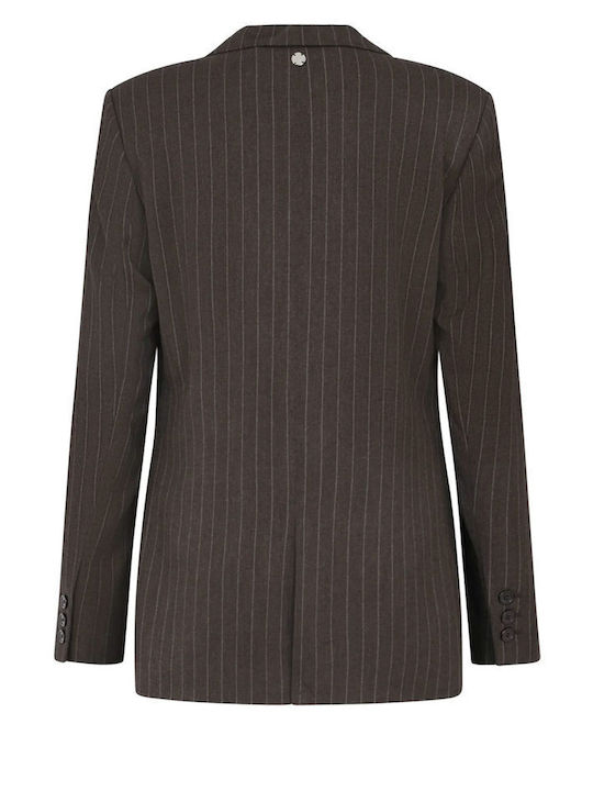 Silvian Heach Women's Blazer Dark Grey