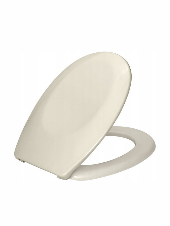 Wenko Toilettensitz Sanftes Schließen mit Bidet Kunststoff 44,5x37,5cm Beige