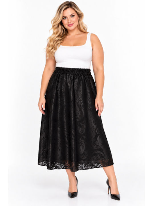 Midi Skirt Black WH-17629-27SK-Black