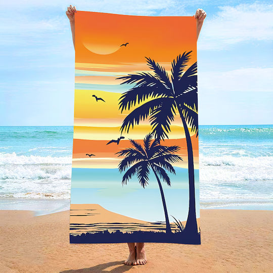 Prosop Din Microfibră Pentru Corp Portocaliu 140x70cm