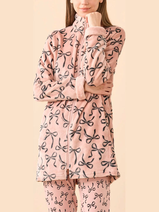 Noidinotte Winter Women's Robe Pink Noidinotte Winter Women's Robe Pink