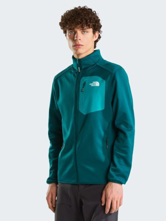 Full Ανδρική Ζακέτα Fleece Pacific Teal/tnf Black