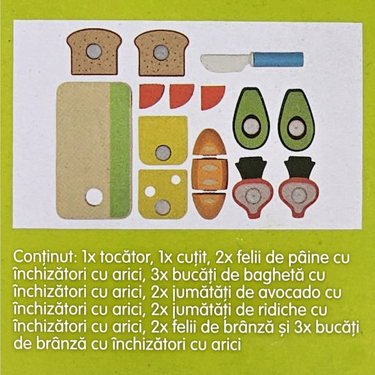 Jucării Fast Food din Lemn pentru 3+ Ani