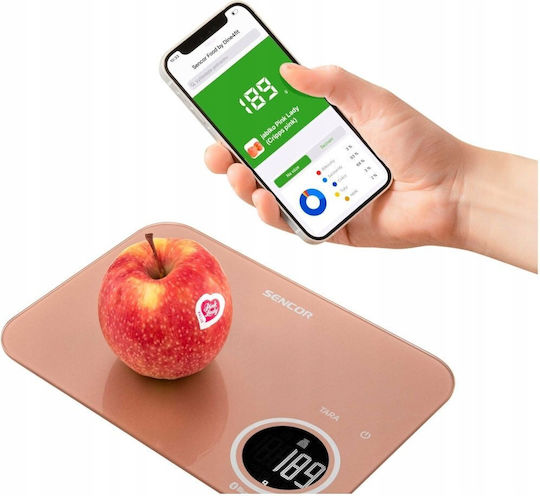 Sencor Digitale Küchenwaage bis 8kg Rosa
