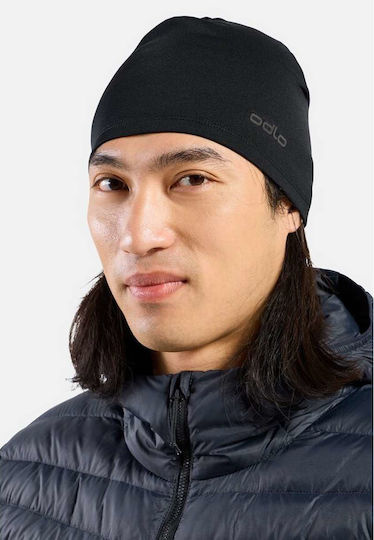 Essential Microfleece Beanie Unisex Σκούφος Πλεκτός σε Μαύρο χρώμα