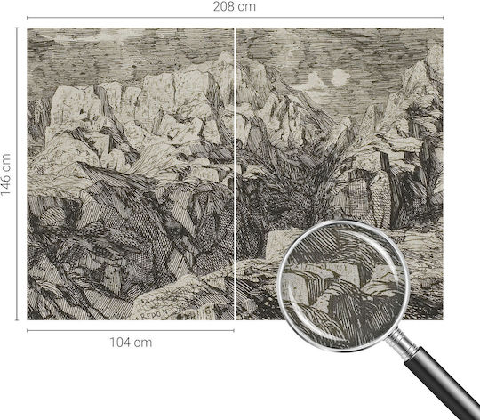 Αυτοκόλλητη Ταπετσαρία Τοίχου 208x146cm