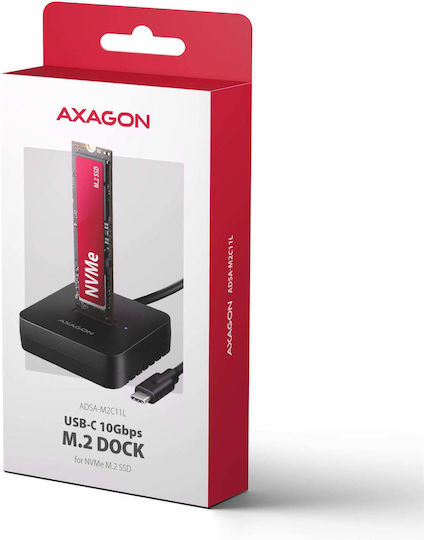 Axagon Festplatten-Dockingstation für SATA M.2 (2230) mit USB-C / USB 3.2 / Thunderbolt (ADSA-M2C11L)