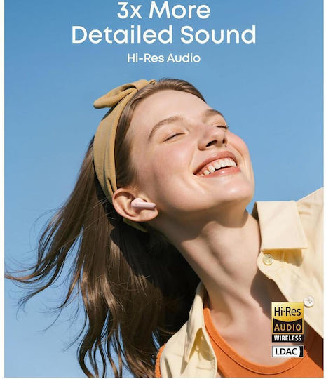 Soundcore by Anker R60i In ear Безжични слушалки Акустики с Устойчивост на изпотяване и Калъф за зареждане Розов
