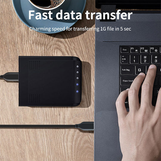 Cabletime USB 3.0 Cable USB-C Male - USB-A Black 3m CT-C160-U33-CMAMN 50 Pieces