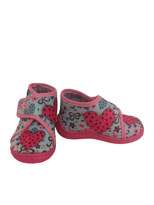 Anatomische Kinderhausschuhe Rosa