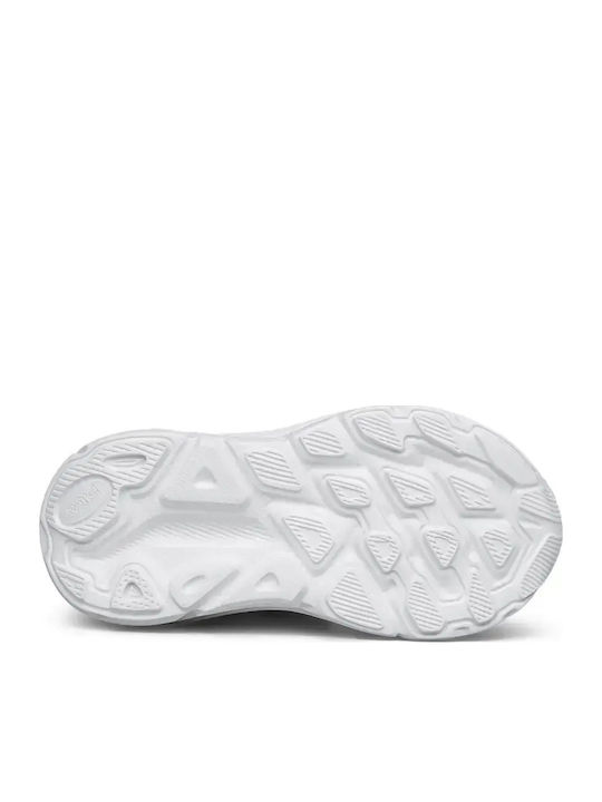 Kids Sneakers With Hoop & Loop Closure Silver