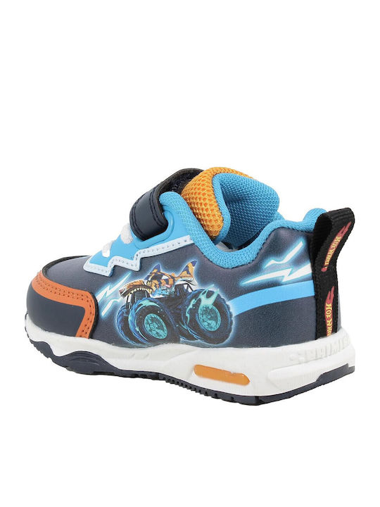 Hot Kinder Sneaker Anatomisch mit Lichtern mit Rollen Hellblau