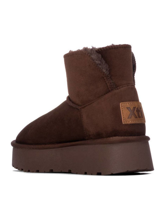 Damen Stiefeletten Braun