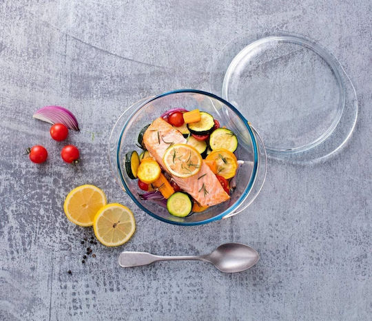 Termisil Round Glass Dutch Oven with Glass Lid 1.8lt Termisil Round Glass Dutch Oven with Glass Lid 1.8lt