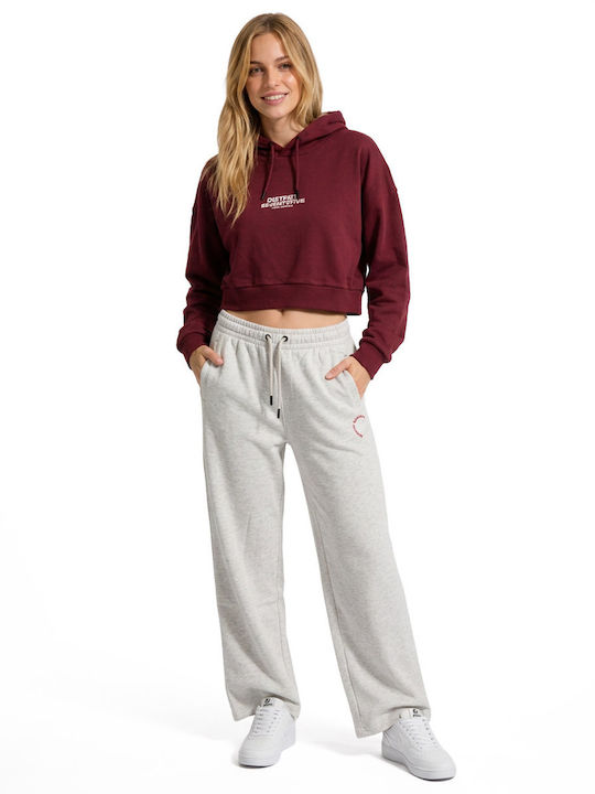 Women's Hoodie Sweatshirt Burgundy