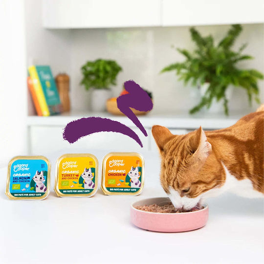 Edgard Cooper Wet Food for Adult Cats with Chicken Grain Free 85gr