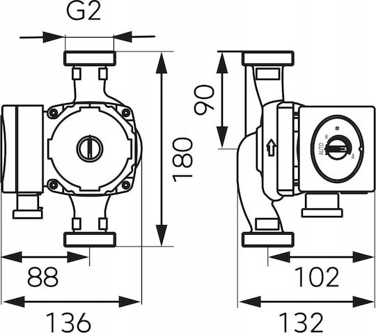 Ferro Electronic Heating Circulator Pump