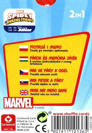 Επιτραπέζιο Παιχνίδι Spidey and the Amazing Friends για 1+ Παίκτες 3+ Ετών (PL) Cartamundi