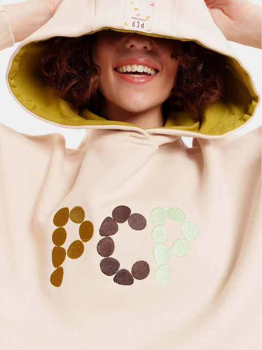 Women's Hooded Sweatshirt Beige