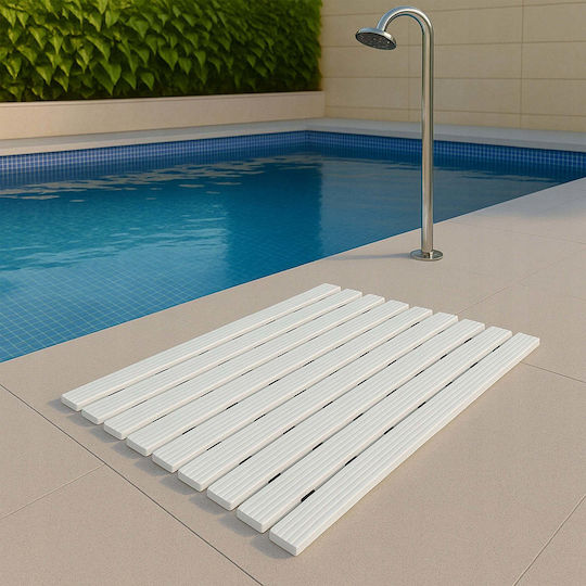 Aptel Rutschfestes Badematte Weiß 43x61cm