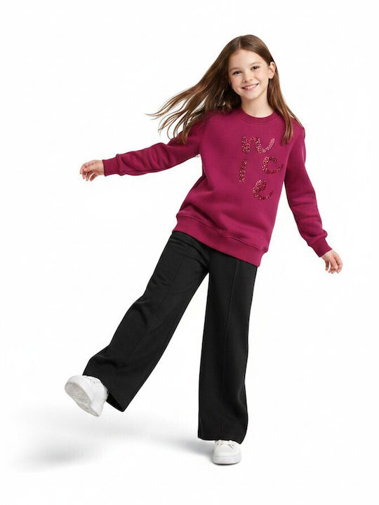 Kids Sweatpants Set Fuchsia