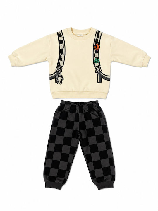 Trax Kinder Sweatpants Set Ecru 2 Stück