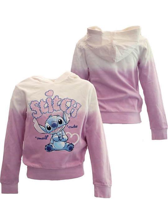 Kids Hoodie Lilac Stitch Ombré