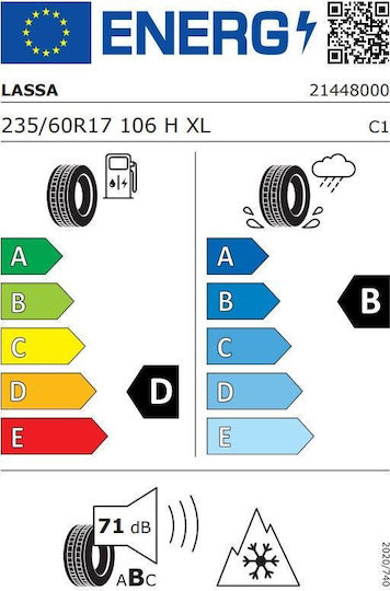 Winter Tire Lassa Competus-winter2+ 235/60r17 106h Xl