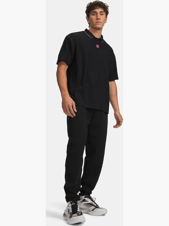 Herren-Sweatpants mit Elastik Schwarz