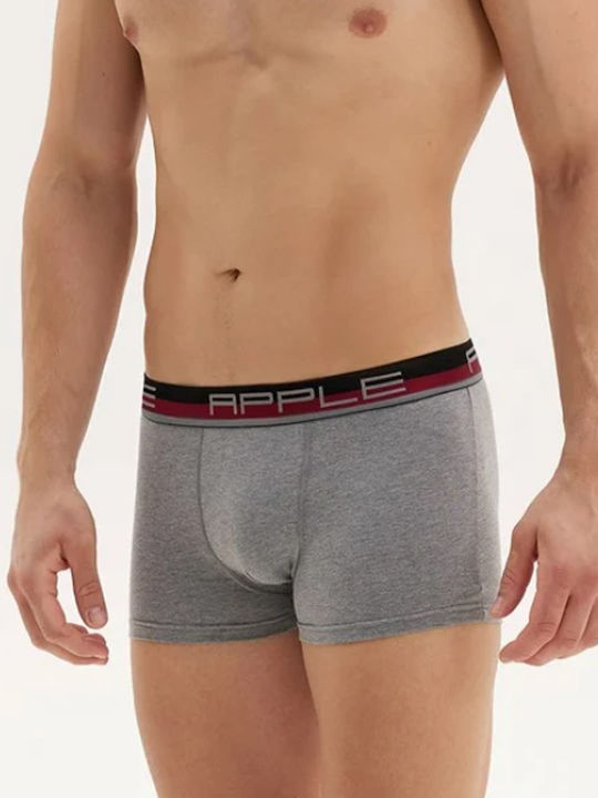 Men's Boxer Grey-bordeaux