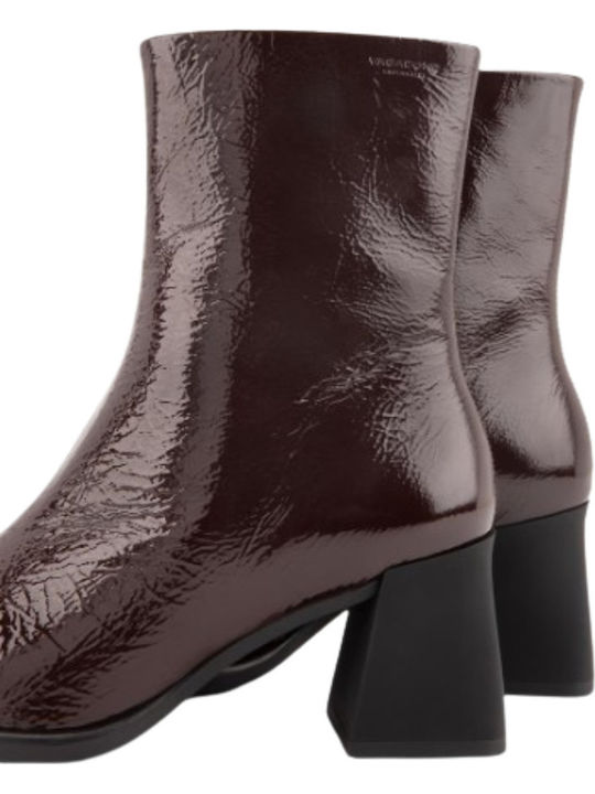 Hedda Stiefeletten Damen Aus Lackleder Braune