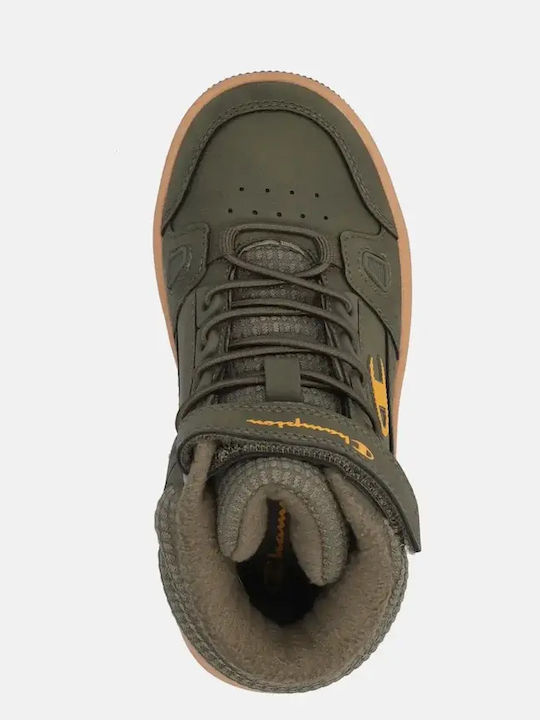Anatomische Kinderstiefel mit Schnürsenkeln Khaki