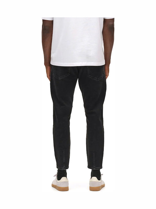 Gabba Pantaloni de Blugi pentru Bărbați Cropped Relaxed Tapered Fit Negri Gabba Pantaloni de Blugi pentru Bărbați Cropped Relaxed Tapered Fit Negri