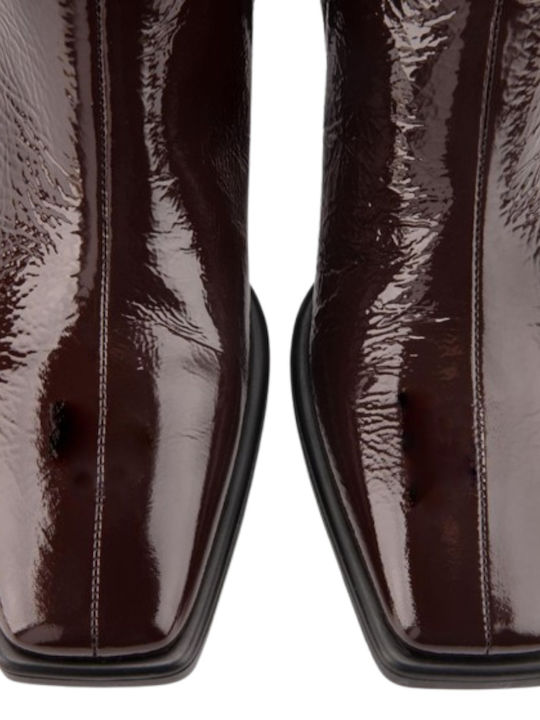 Hedda Stiefeletten Damen Aus Lackleder Braune