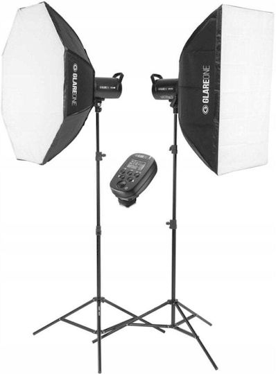 Glareone Vega 400 Basic Kit Studioausrüstung Studio Set Studio Beleuchtung Set