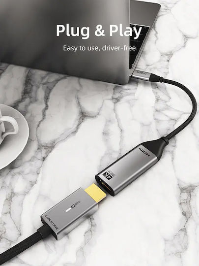 Cabletime CT-C160-PU31-CMHDFN1 Конвертор USB-C мъжки към HDMI женски 50бр