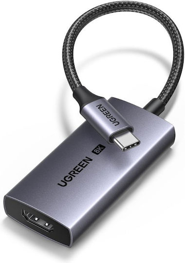 Ugreen Cm491 Конвертор USB-C мъжки към HDMI женски Сив
