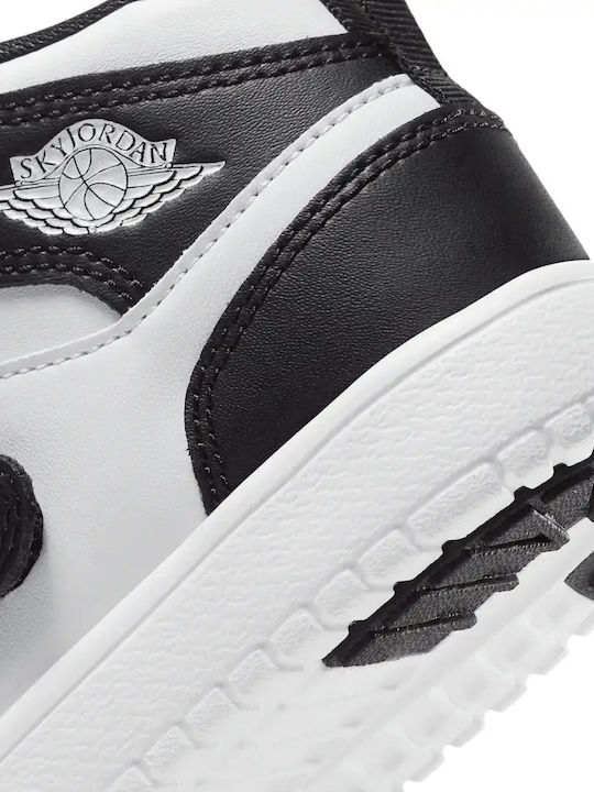 Air Sky 1 Adidași Copii Inalți cu Închidere Hoop & Loop Negri