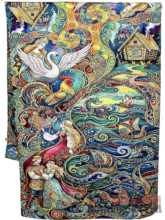 Women's Silk Multicolour Shawl