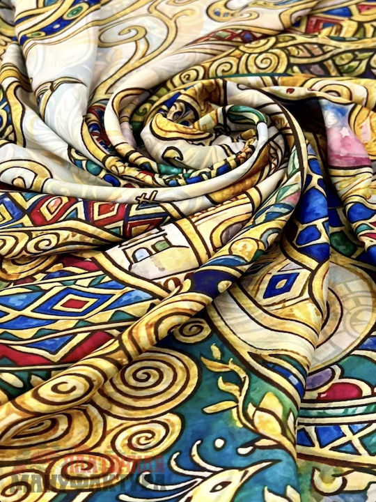 Women's Silk Multicolour Shawl